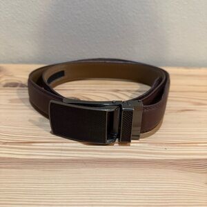 Mio Marino Linxx Men's Brown Leather Belt 36